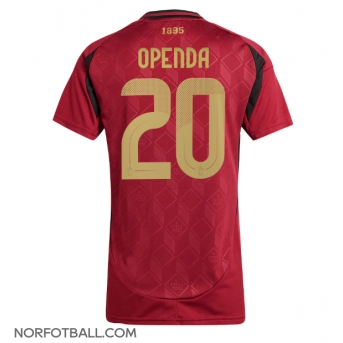 Billige Fotballdrakt Belgia Lois Openda #20 Replika Hjemmedrakt Dame EM 2024 Kortermet